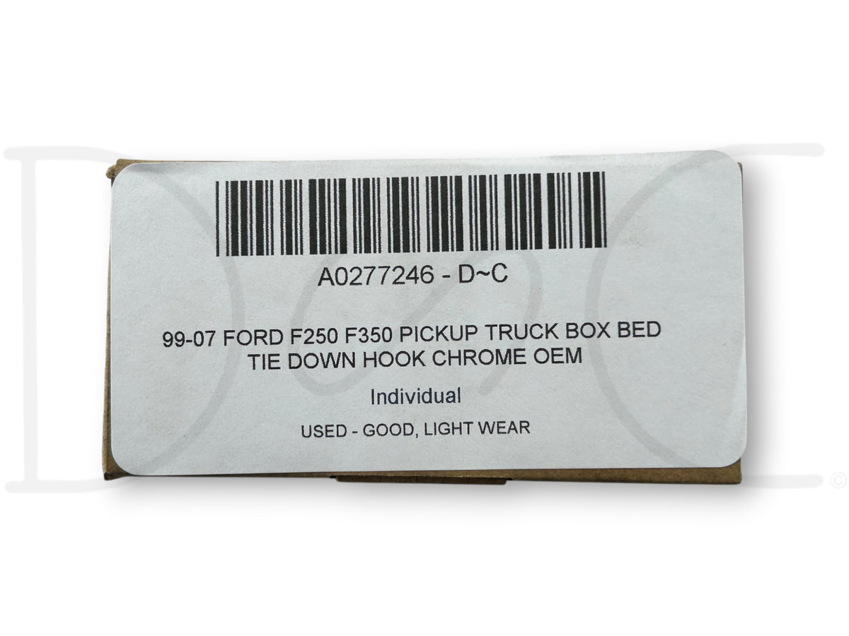 99-07 Ford F250 F350 Pickup Truck Box Bed Tie Down Hook Chrome OEM