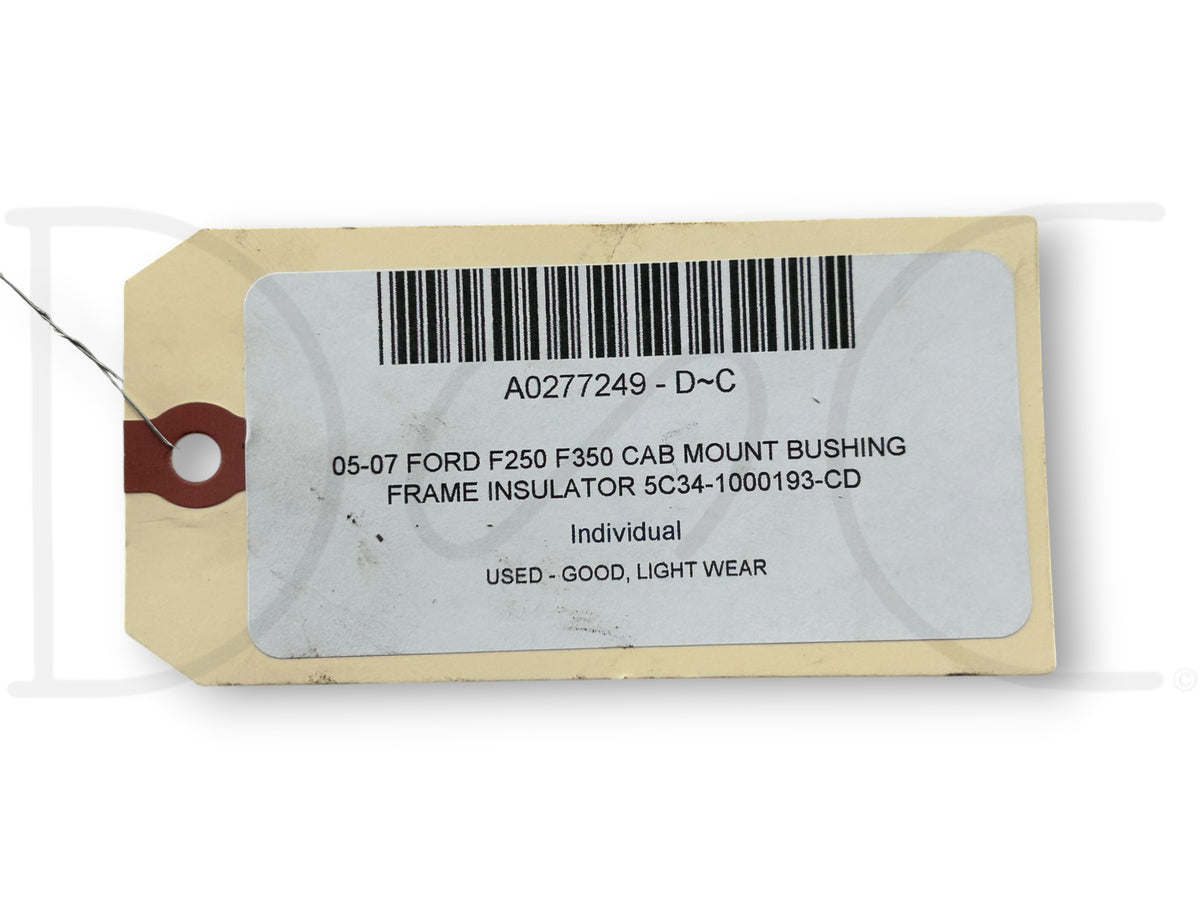05-07 Ford F250 F350 Cab Mount Bushing Frame Insulator 5C34-1000193-CD