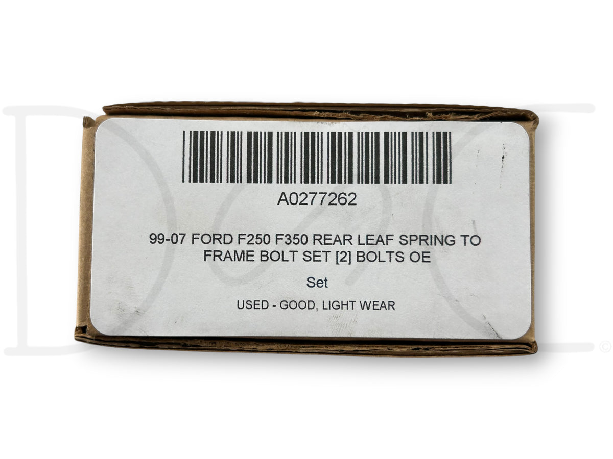 99-07 Ford F250 F350 Rear Leaf Spring To Frame Bolt Set [2] Bolts OE