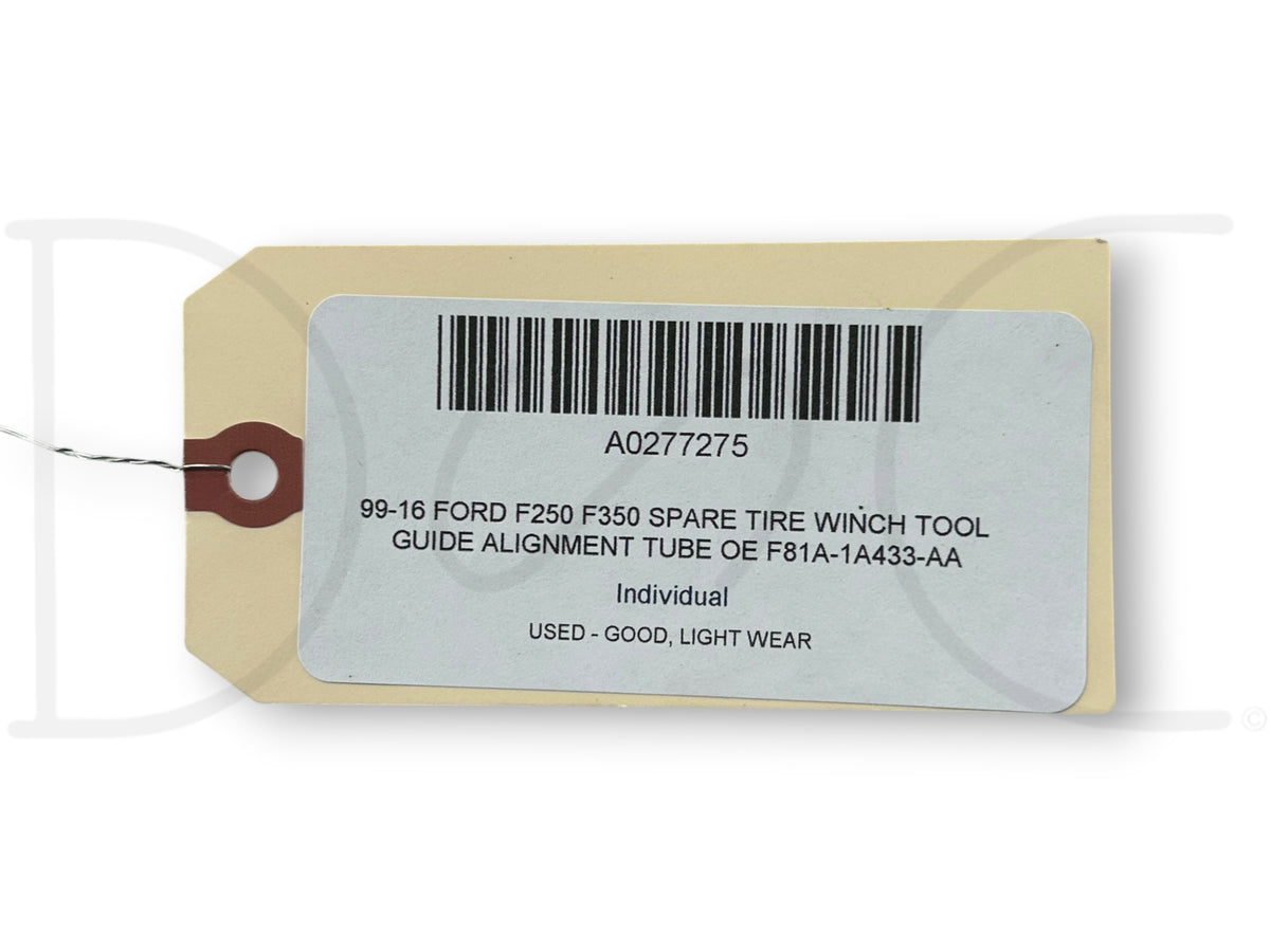 99-16 Ford F250 F350 Spare Tire Winch Tool Guide Alignment Tube OE F81A-1A433-Aa