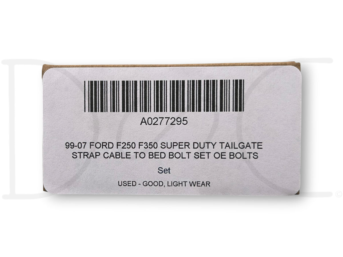 99-07 Ford F250 F350 Super Duty Tailgate Strap Cable To Bed Bolt Set OE Bolts