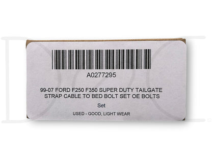99-07 Ford F250 F350 Super Duty Tailgate Strap Cable To Bed Bolt Set OE Bolts