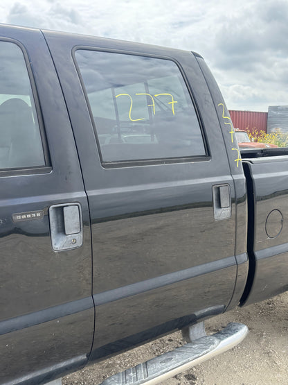 99-07 Ford F250 F350 Rear LH Left Driver Crew Cab Door UD Black Electric
