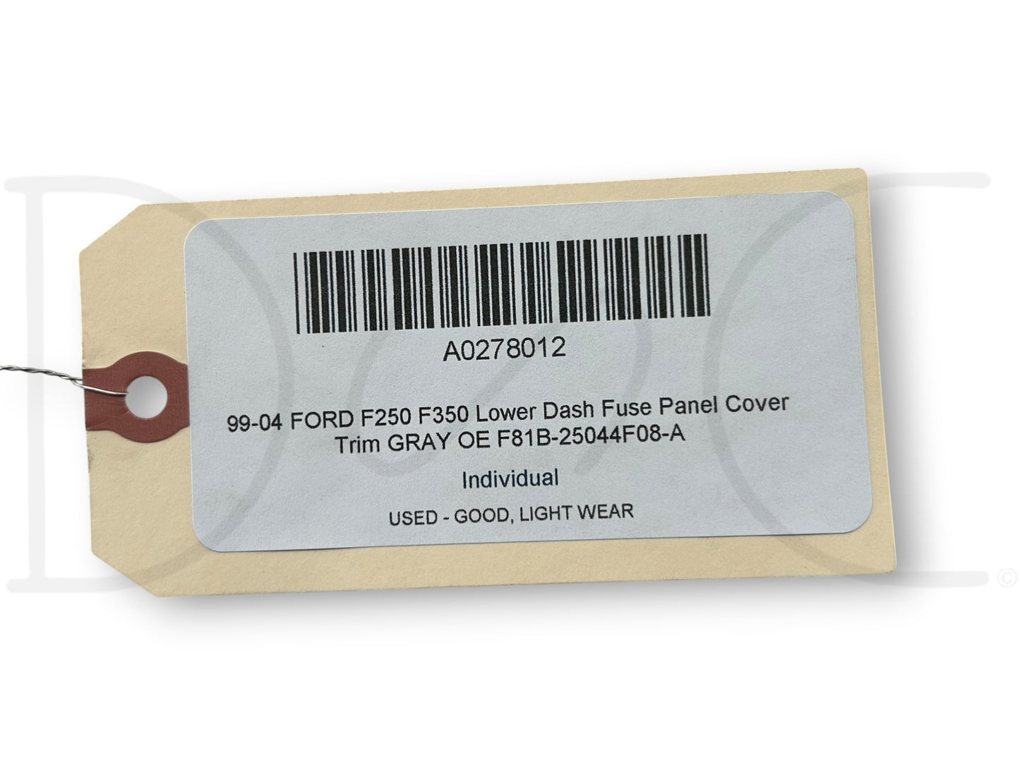 99-04 Ford F250 F350 Lower Dash Fuse Panel Cover Trim Gray OE F81B-25044F08-A