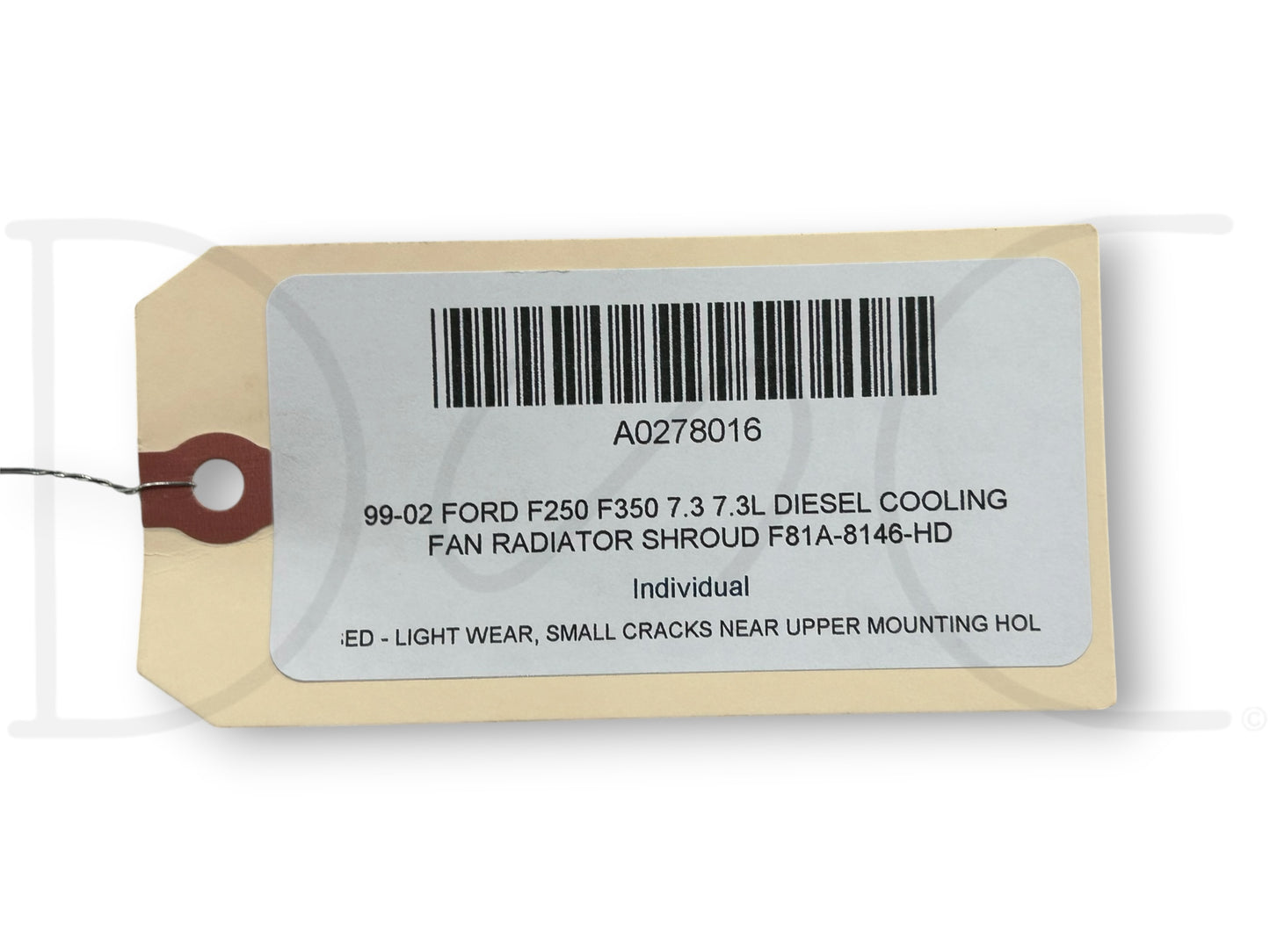 99-02 Ford F250 F350 7.3 7.3L Diesel Cooling Fan Radiator Shroud F81A-8146-Hd