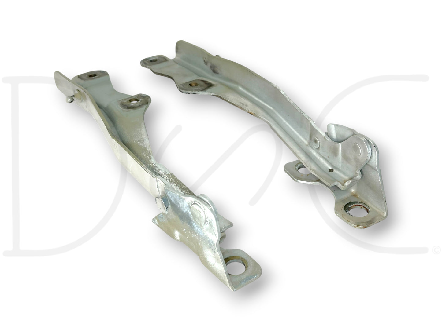 99-07 Ford F250 F350 Super Duty Hood Hinge Set Silver Hood Hinges OE RH LH Pair