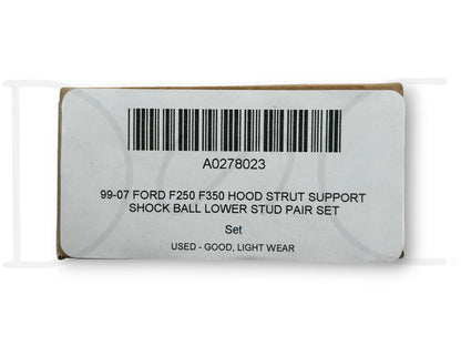 99-07 Ford F250 F350 Hood Strut Support Shock Ball Lower Stud Pair Set