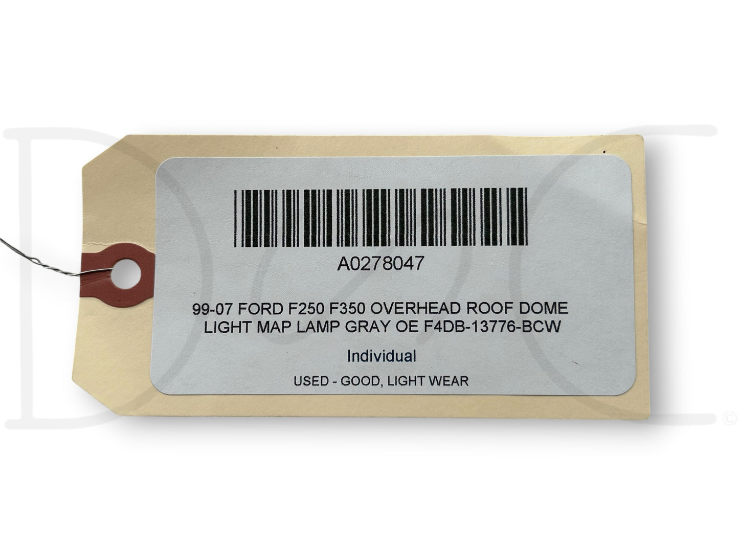 99-07 Ford F250 F350 Overhead Roof Dome Light Map Lamp Gray OE F4Db-13776-Bcw