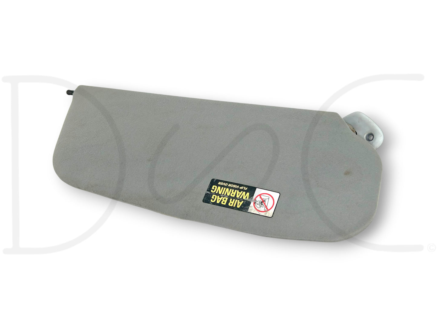 99-01 Ford F250 F350 LH Left Driver Sun Visor Gray Cloth OEM