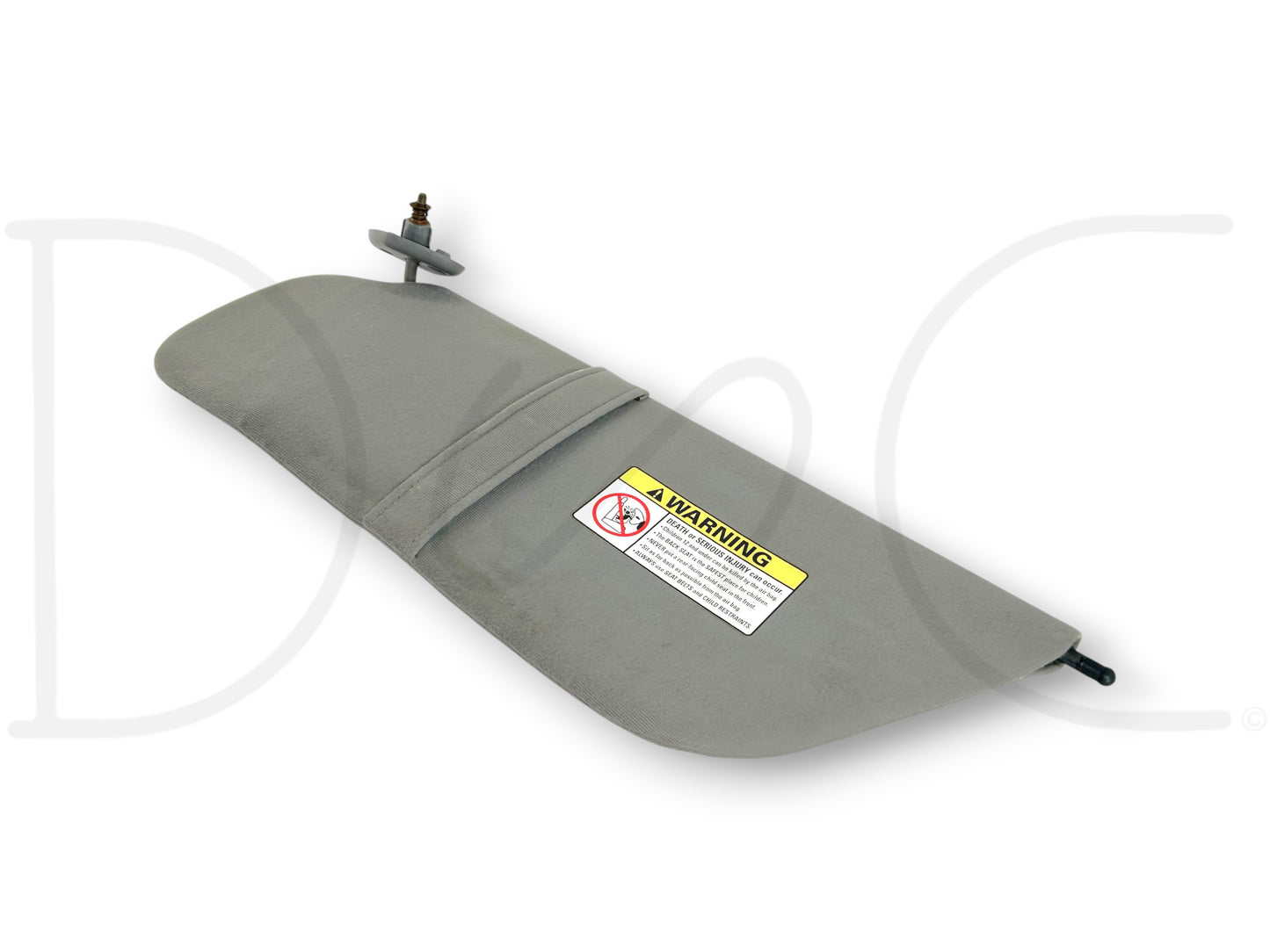 99-01 Ford F250 F350 LH Left Driver Sun Visor Gray Cloth OEM