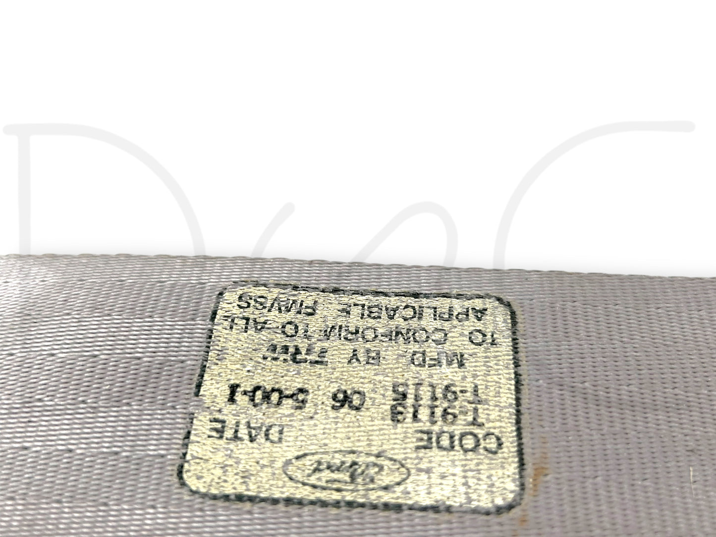 99-00 Ford F250 F350 LH Left Driver Front Seat Belt Seatbelt Gray OE