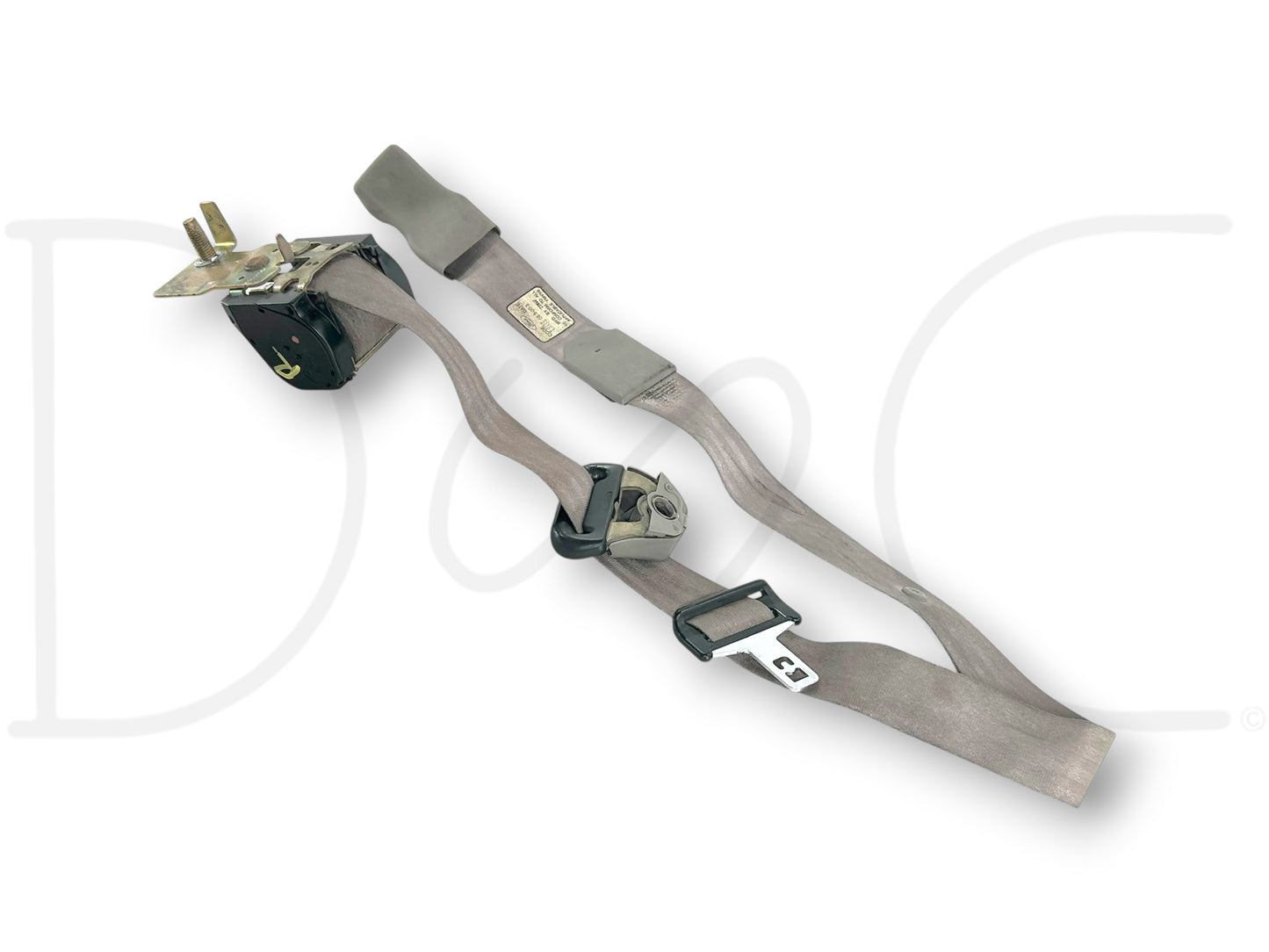 99-00 Ford F250 F350 RH Right Passenger Front Seat Belt Seatbelt Gray