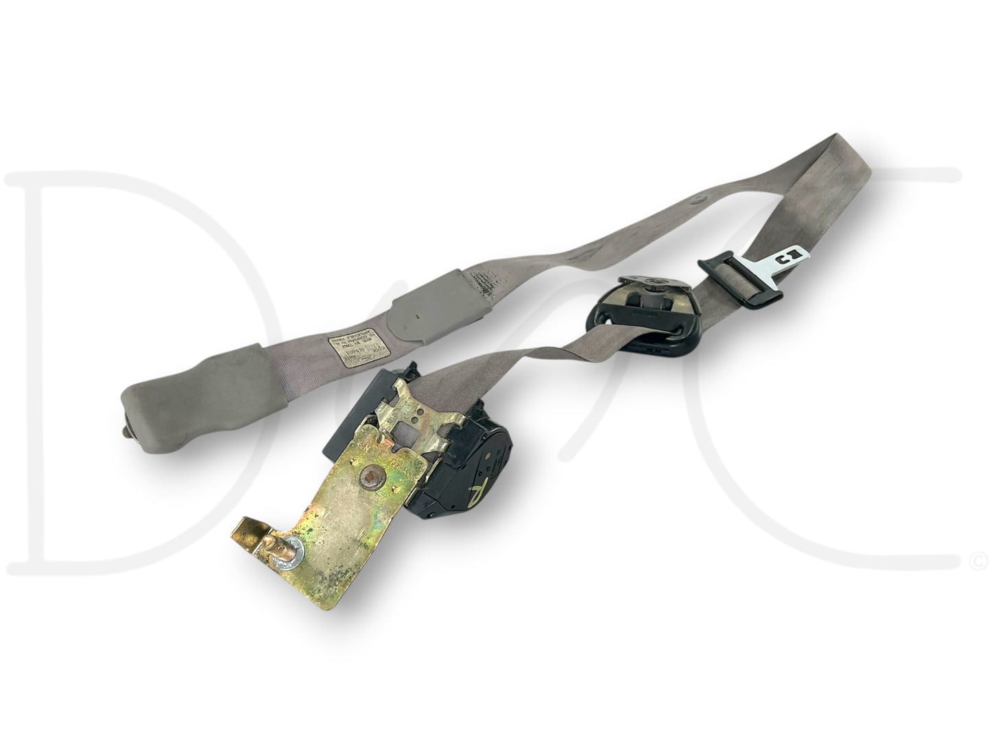 99-00 Ford F250 F350 RH Right Passenger Front Seat Belt Seatbelt Gray