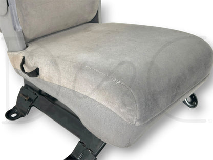 99-00 Ford F250 F350 Front Center Console Jump Seat Gray Cloth OEM