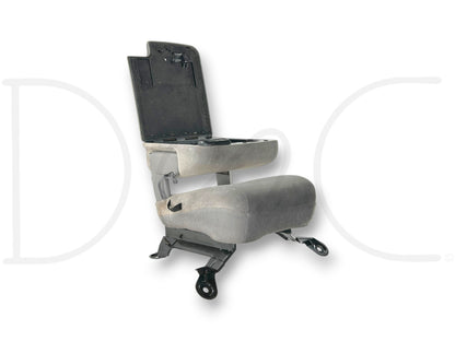 99-00 Ford F250 F350 Front Center Console Jump Seat Gray Cloth OEM
