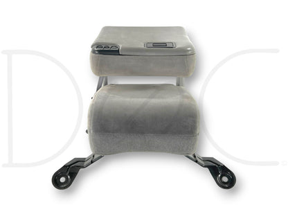 99-00 Ford F250 F350 Front Center Console Jump Seat Gray Cloth OEM