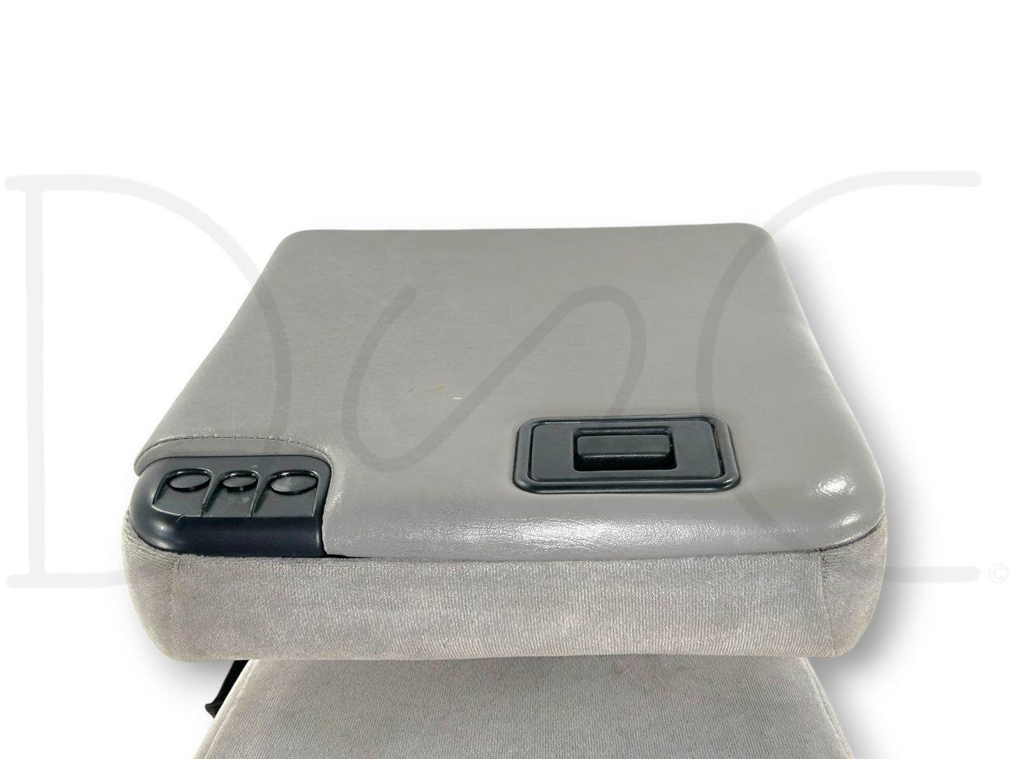 99-00 Ford F250 F350 Front Center Console Jump Seat Gray Cloth OEM
