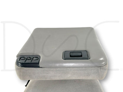 99-00 Ford F250 F350 Front Center Console Jump Seat Gray Cloth OEM