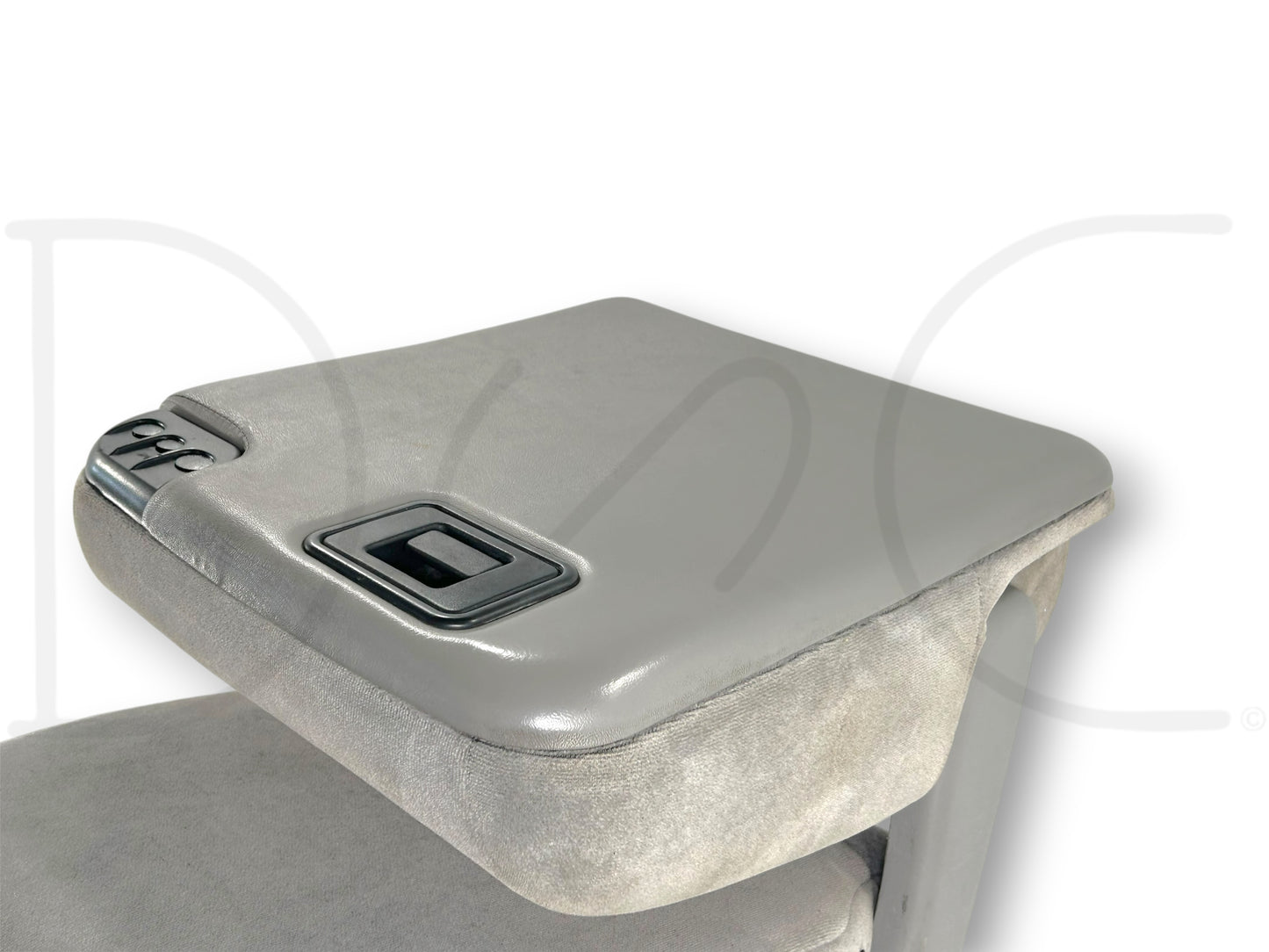 99-00 Ford F250 F350 Front Center Console Jump Seat Gray Cloth OEM
