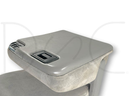 99-00 Ford F250 F350 Front Center Console Jump Seat Gray Cloth OEM