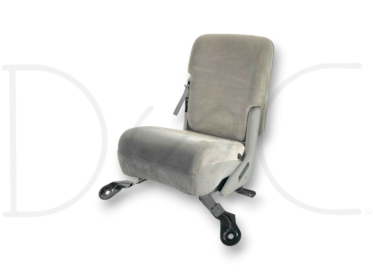 99-00 Ford F250 F350 Front Center Console Jump Seat Gray Cloth OEM