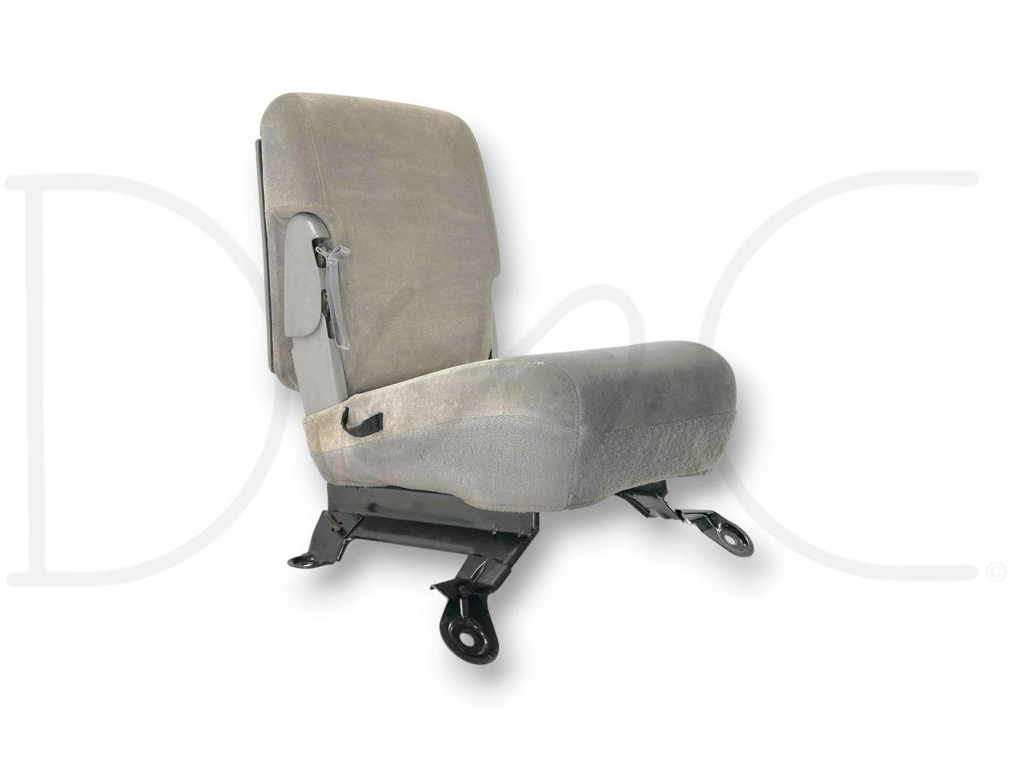 99-00 Ford F250 F350 Front Center Console Jump Seat Gray Cloth OEM