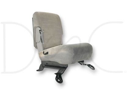 99-00 Ford F250 F350 Front Center Console Jump Seat Gray Cloth OEM