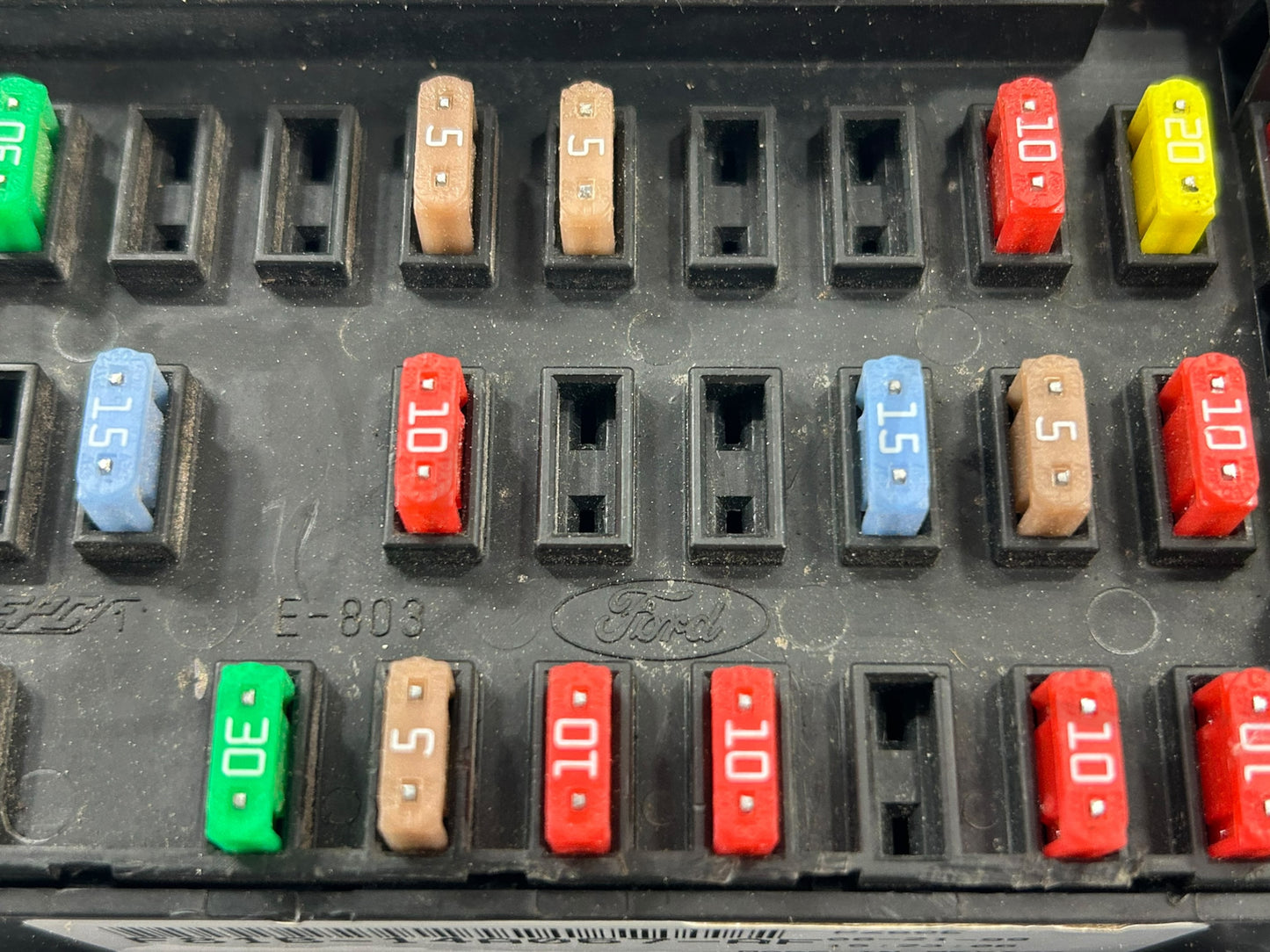 00-01 Ford F250 F350 Interior Dash Fuse Panel Relay Box F81B-14A067-Af *Blem*
