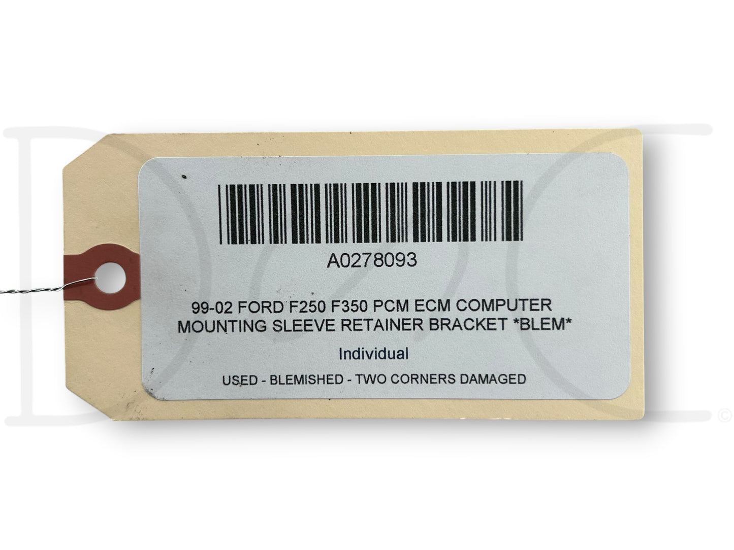 99-02 Ford F250 F350 PCM ECM Computer Mounting Sleeve Retainer Bracket *Blem*
