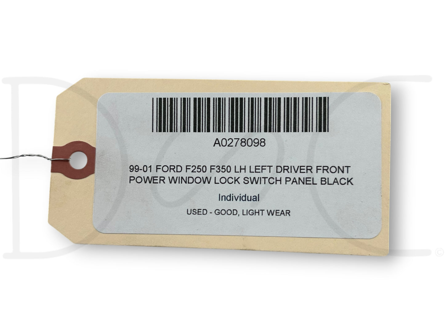 99-01 Ford F250 F350 LH Left Driver Front Power Window Lock Switch Panel Black