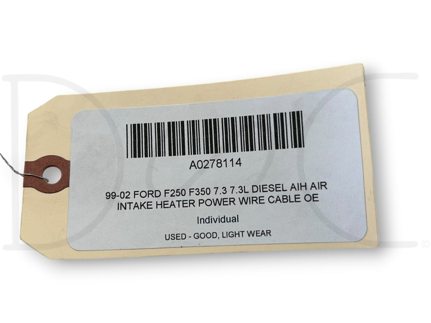 99-02 Ford F250 F350 7.3 7.3L Diesel AIH Air Intake Heater Power Wire Cable OE