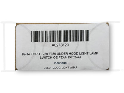 92-14 Ford F250 F350 Under Hood Light Lamp Switch OE F3Xa-15702-Aa
