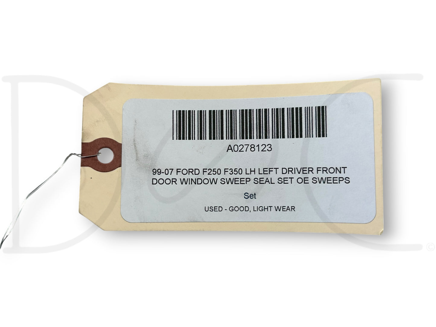 99-07 Ford F250 F350 LH Left Driver Front Door Window Sweep Seal Set OE Sweeps
