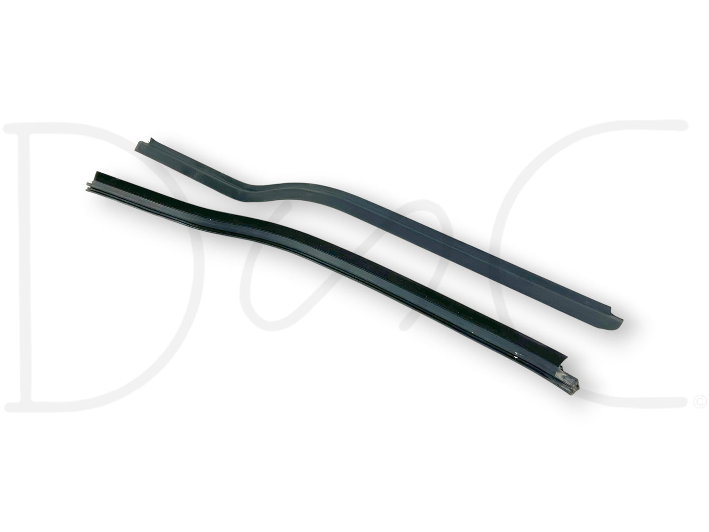 99-07 Ford F250 F350 LH Left Driver Front Door Window Sweep Seal Set OE Sweeps