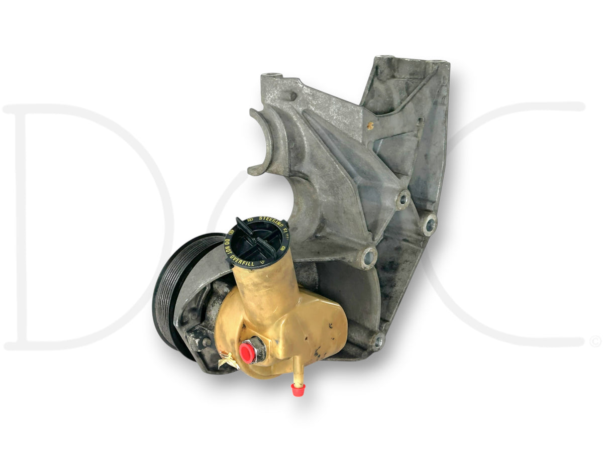 99-02 Ford F250 F350 7.3L Power Steering Pump Alternator Bracket Pulley Assembly