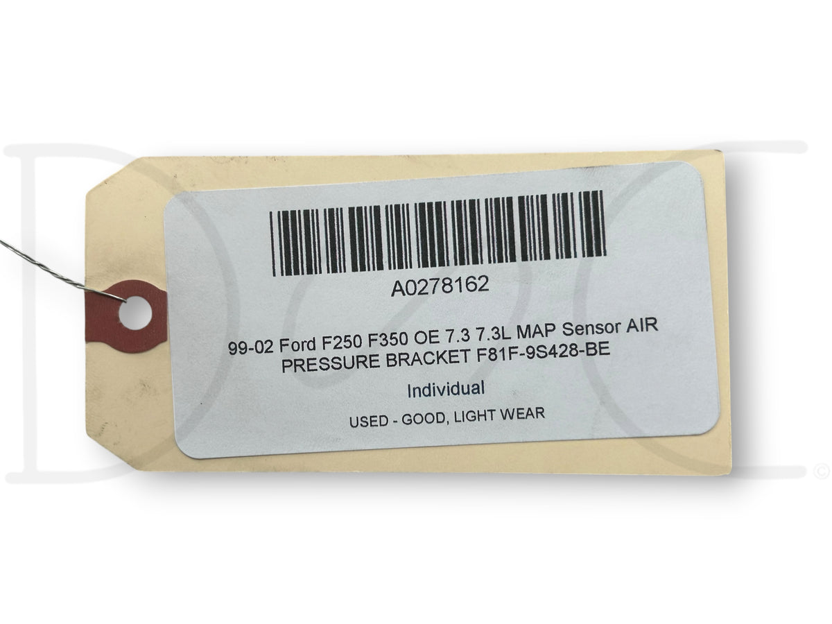 99-02 Ford F250 F350 OE 7.3 7.3L Map Sensor Air Pressure Bracket F81F-9S428-Be