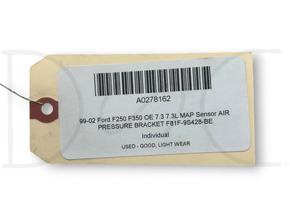 99-02 Ford F250 F350 OE 7.3 7.3L Map Sensor Air Pressure Bracket F81F-9S428-Be