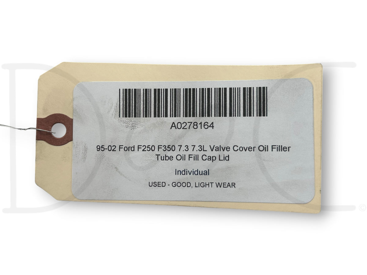 95-02 Ford F250 F350 7.3 7.3L Valve Cover Oil Filler Tube Oil Fill Cap Lid