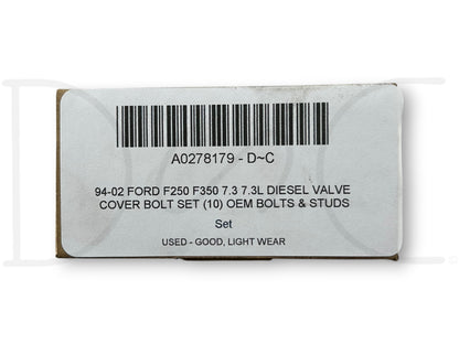 94-02 Ford F250 F350 7.3 7.3L Diesel Valve Cover Bolt Set (10) OEM Bolts & Studs