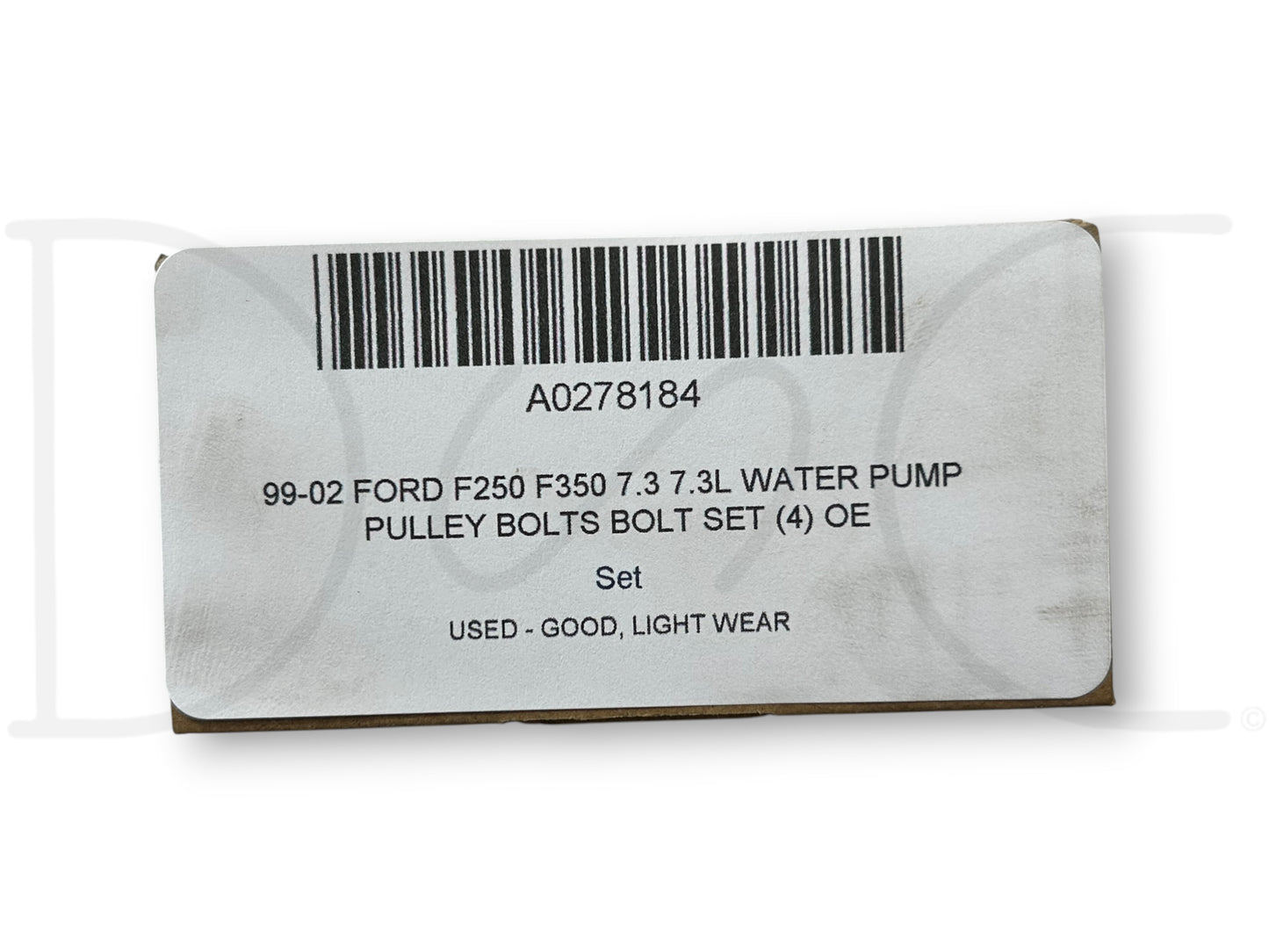99-02 Ford F250 F350 7.3 7.3L Water Pump Pulley Bolts Bolt Set (4) OE