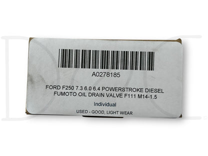 Ford F250 7.3 6.0 6.4 Powerstroke Diesel Fumoto Oil Drain Valve F111 M14-1.5