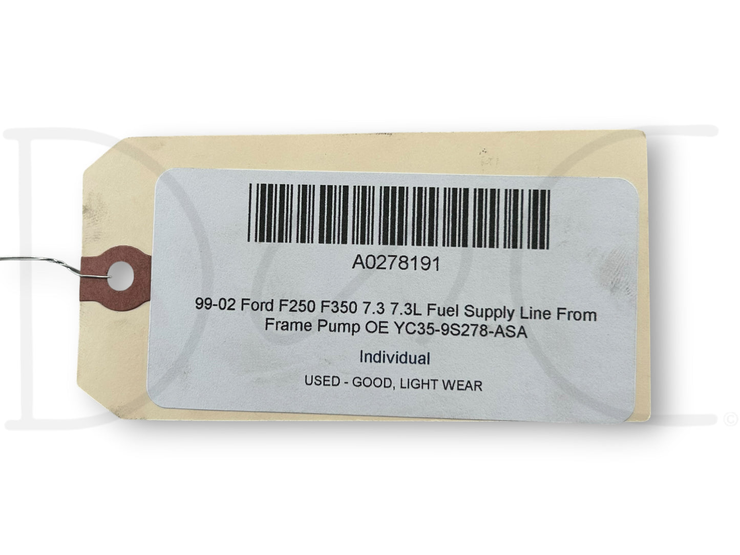 99-02 Ford F250 F350 7.3 7.3L Fuel Supply Line From Frame Pump OE Yc35-9S278-Asa
