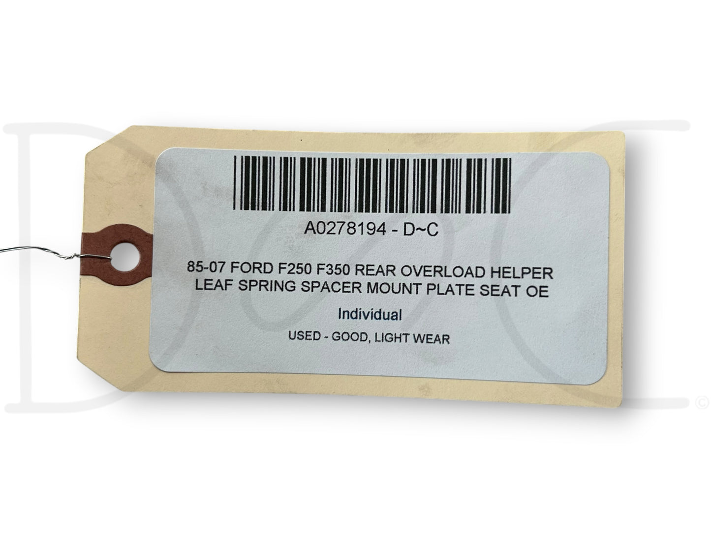 85-07 Ford F250 F350 Rear Overload Helper Leaf Spring Spacer Mount Plate Seat OE