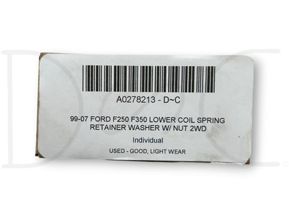 99-07 Ford F250 F350 Lower Coil Spring Retainer Washer W/ Nut 2WD