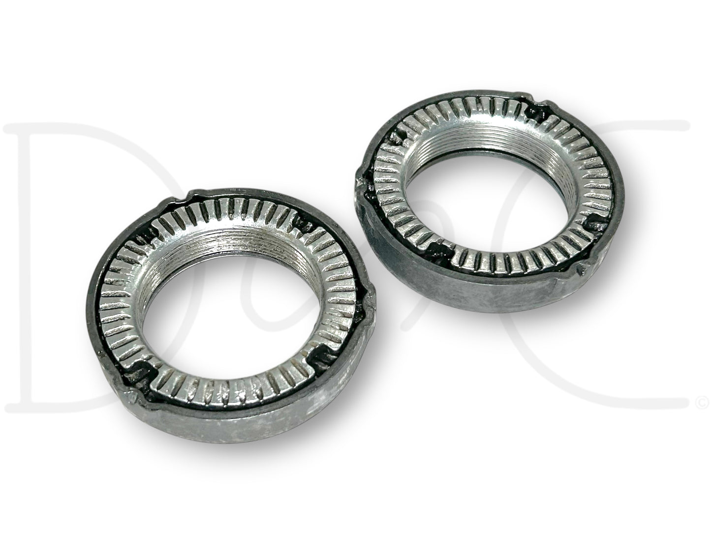 99-04 Ford F350 DRW DANA 80 Rear Axle Wheel Hub Bearing Retainer Nut Set OE