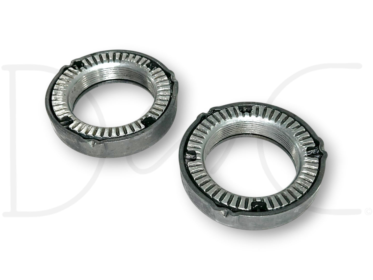 99-04 Ford F350 DRW DANA 80 Rear Axle Wheel Hub Bearing Retainer Nut Set OE