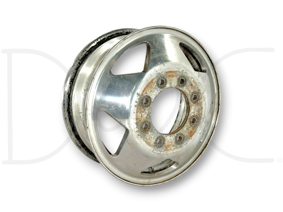 99-04 Ford F350 Dually DRW 16" Aluminum Wheel 16X6 Front Rim F81A-1007-Gb *Blem*