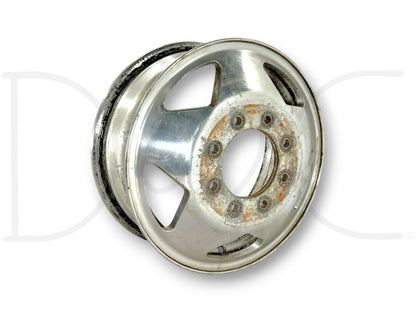 99-04 Ford F350 Dually DRW 16" Aluminum Wheel 16X6 Front Rim F81A-1007-Gb *Blem*
