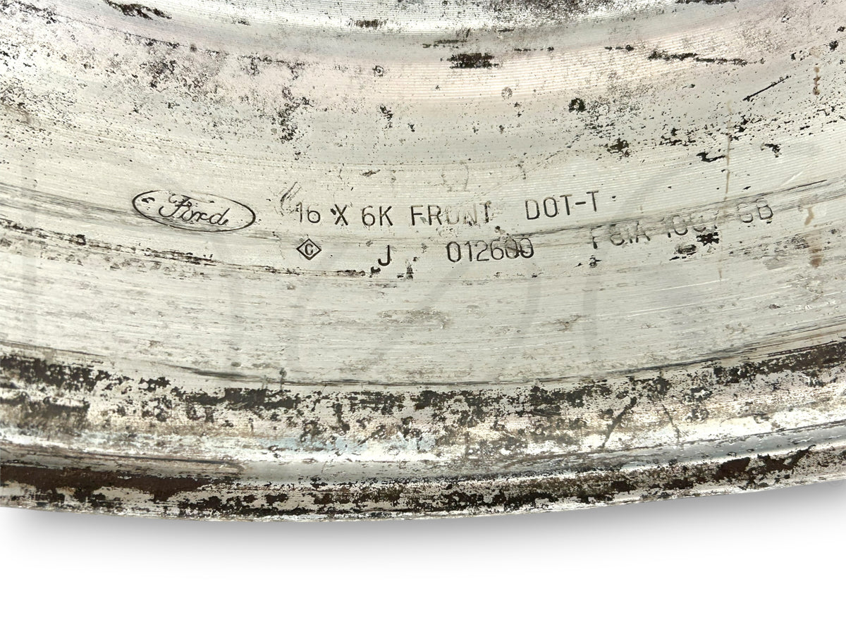 99-04 Ford F350 Dually DRW 16" Aluminum Wheel 16X6 Front Rim F81A-1007-Gb *Blem*
