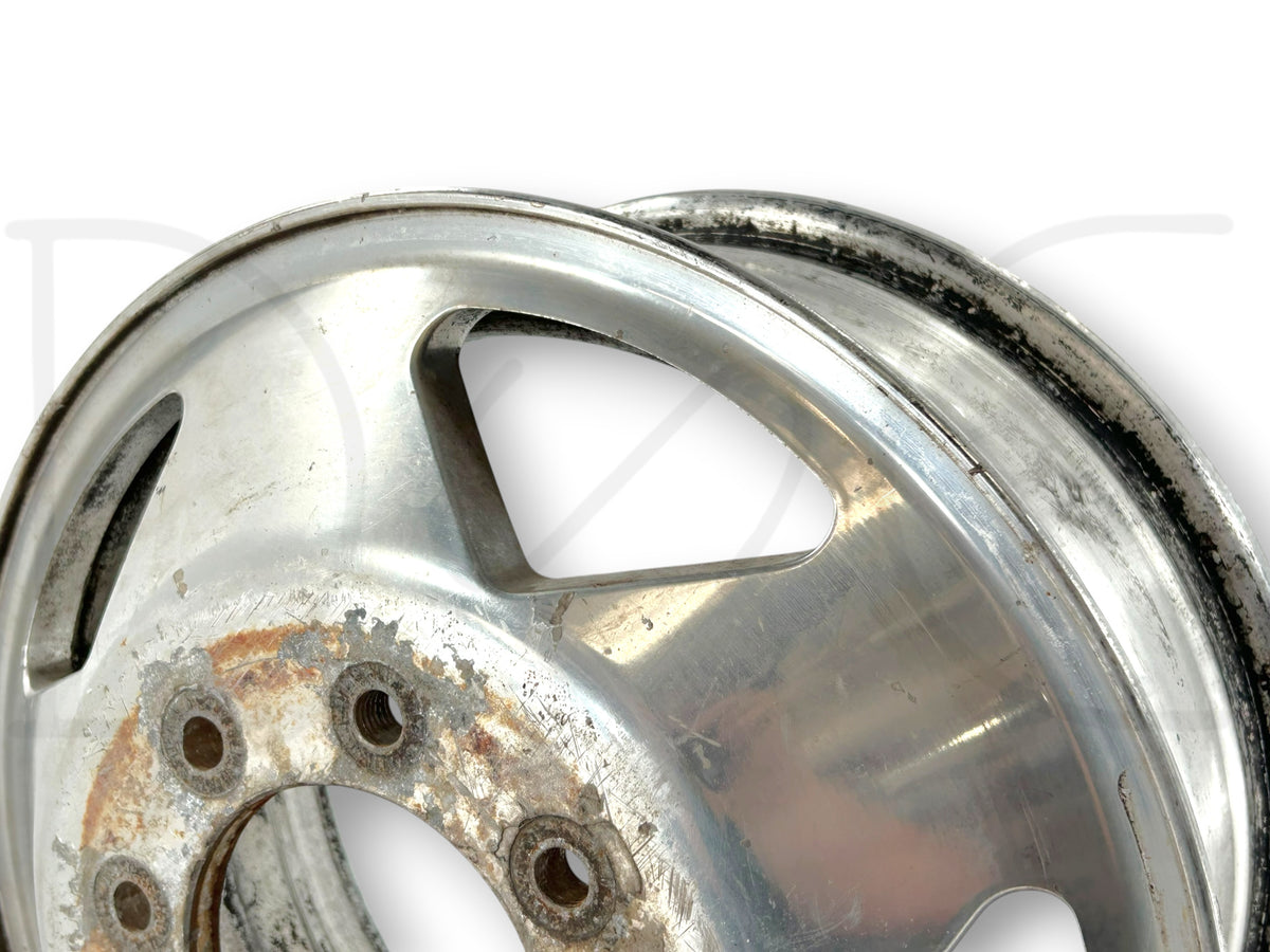 99-04 Ford F350 Dually DRW 16" Aluminum Wheel 16X6 Front Rim F81A-1007-Gb *Blem*